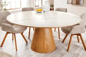 Étkezőasztal Unique Round 120 Oak