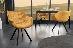 Szék Dutch Samt Mustard